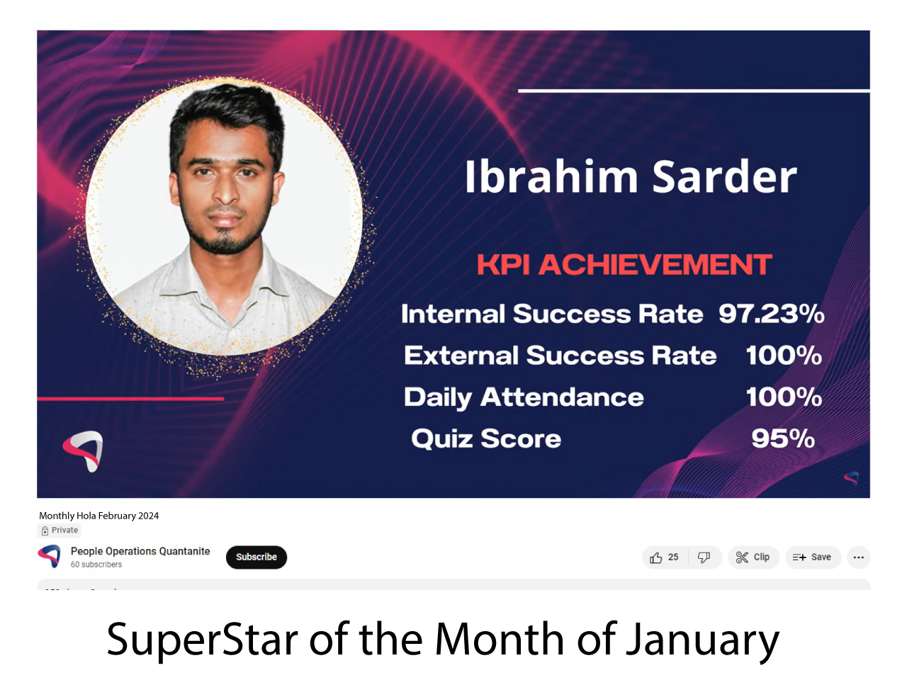 SuperStar of the Month of January 2024